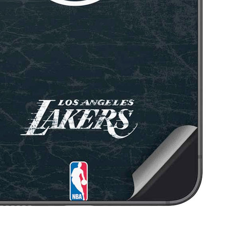 NBA Los Angeles Lakers Black Primary Logo Galaxy S25 Skin